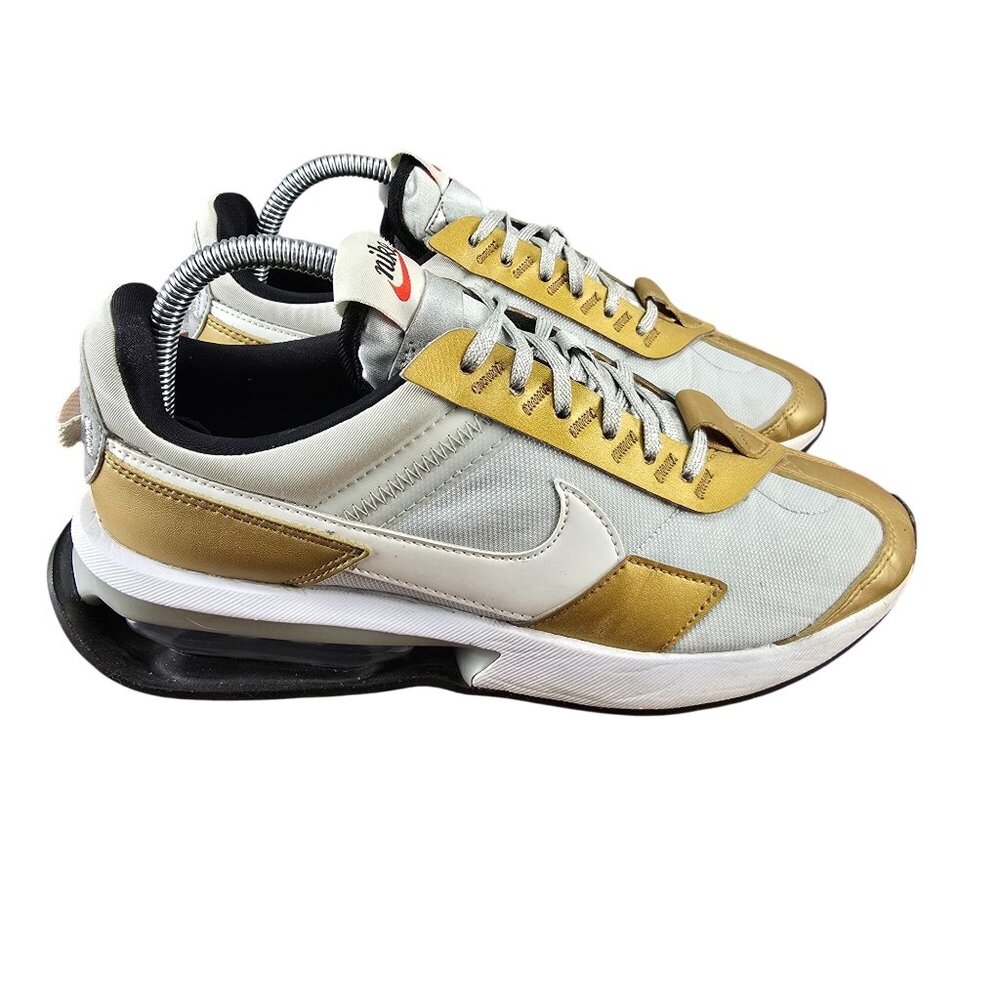 Nike Air Max Pre-Day Sneakers Womens‎ Size 8.5 Gold & White Athletic Shoes
